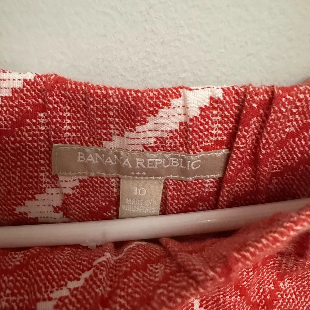 Banana Republic Red Orange Bubble Mini Skirt Cocktail - Picture 2 of 2